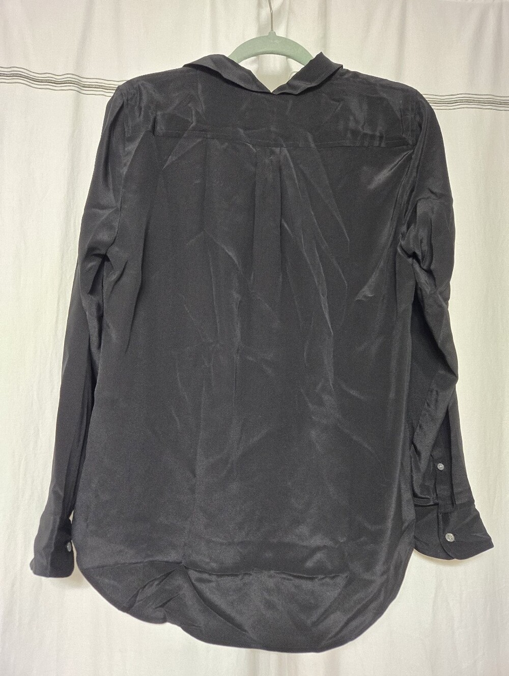 J. Crew Black Button-Down Blouse